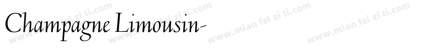 Champagne Limousin字体转换